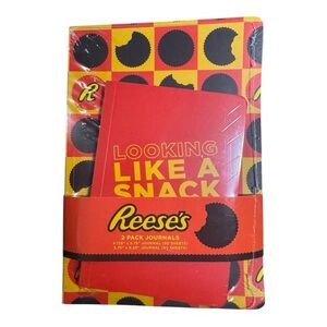 Reese's Peanut Butter Cup Looking Like a Snack Themed 2 Pack Journal Set